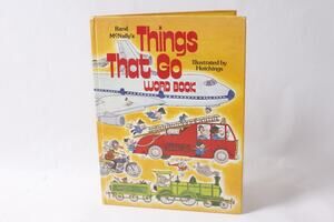 1977 Rand McNally Things That Go Word Book Children's ~ 260917-WH 29